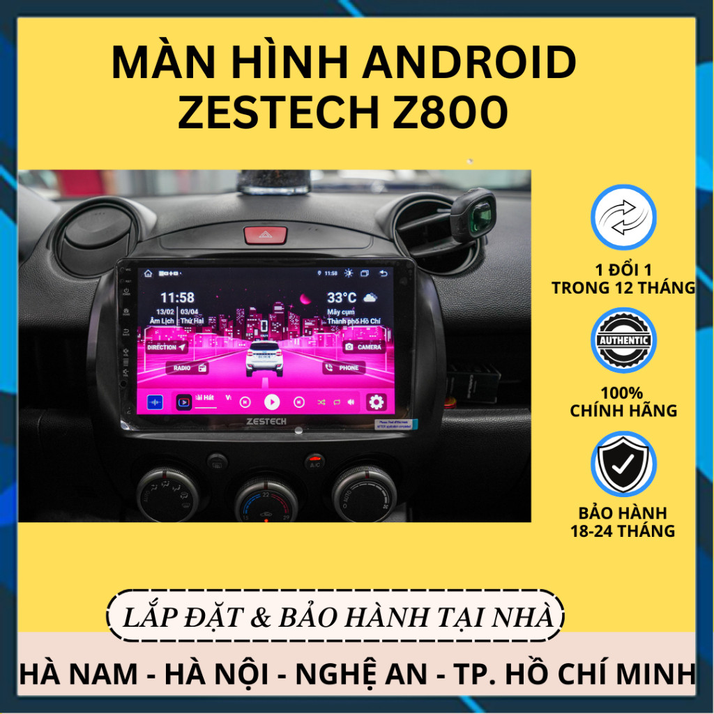 [Hàng mới về] Màn Hình Android Zestech Z800 | Liền Camera 360 | Bản Giới Hạn Toàn Cầu
