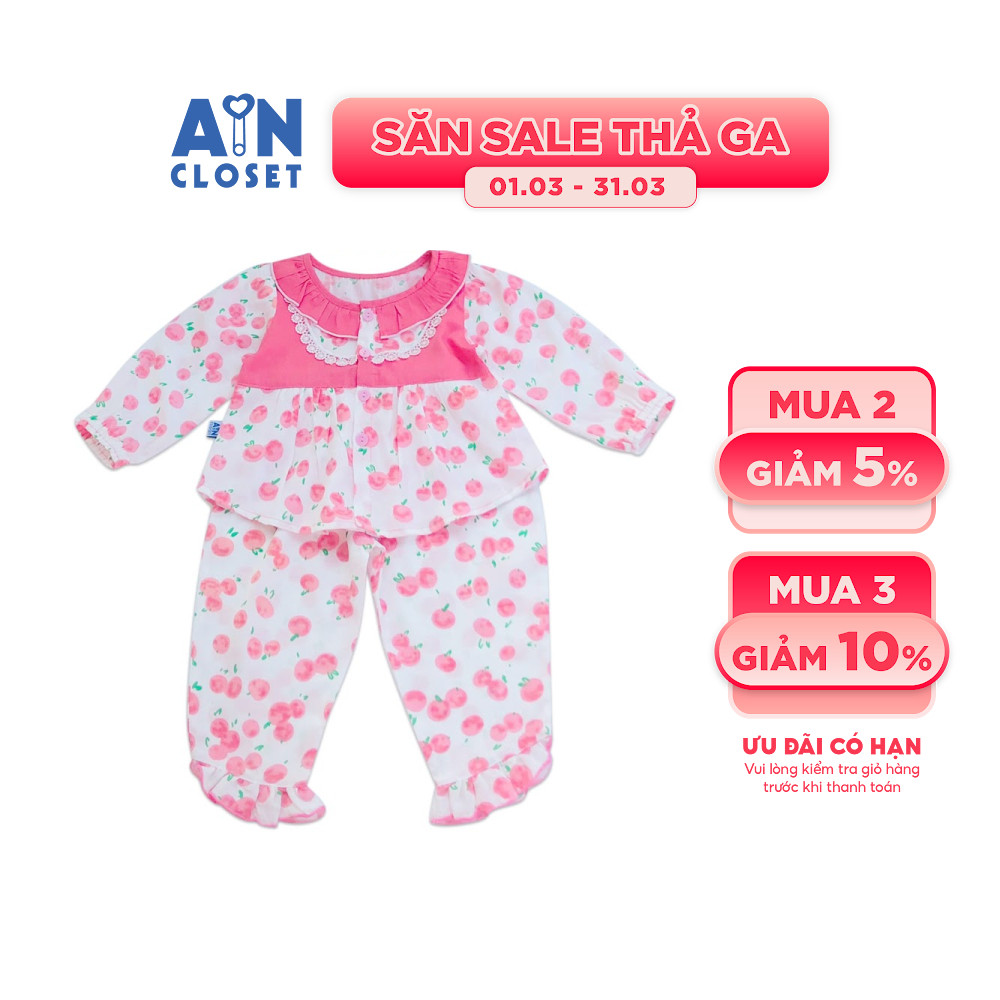 Bộ quần áo dài họa tiết Quả hồng - AICDBGIEAZKS - AIN Closet