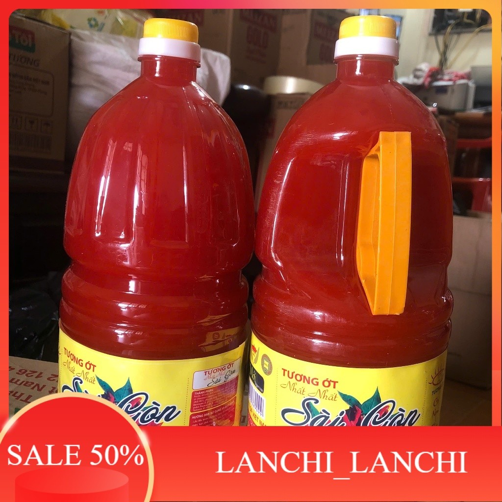 Nguyên Thùng 6 can tương ớt Sài Gòn 2kg Shop Lan Chi