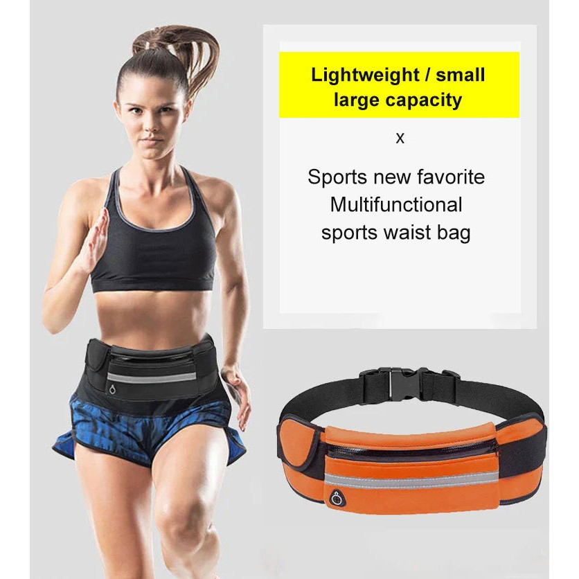 【Anti-Sweat & 2 Bottle Holders】 Sports Waist Pack For Running Gym Outdoor - Hydration Running Belt W