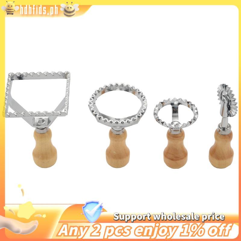 -Ravioli Maker Cutter Stamp Set-Leading Dough Cutter và Press Stamps có tay cầm bằng gỗ-For Ravioli,
