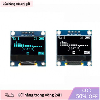 【COD】Màn hình OLED 0.96 inch độ phân giải 128x64, giao tiếp I2C, hiển thị sắc nét, tiết kiệm năng lượng, dễ tích hợp.