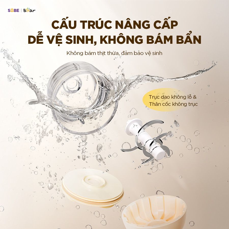 Máy Xay Ăn Dặm Bear CH - 4H02S Dung Tích 0.3L Xay Thực Phẩm Cho Bé
