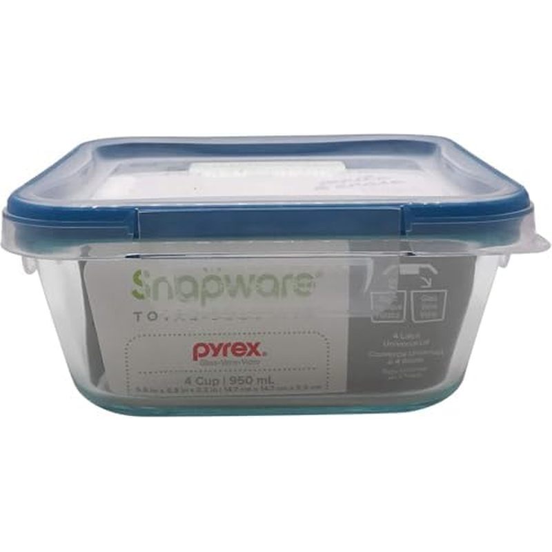 Snapware Snapware 6cup tổng dung dịch hình chữ nhật hộp đựng thực phẩm thủy tinh, 9,3 Ounce (1112403