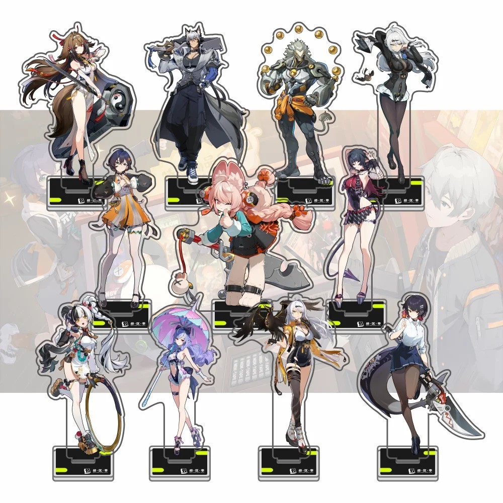 Standee Zenless Zone Zero mô hình mica nhân vật Ellen Joe Lucy Alice Yuzuha Komano Manato trang trí 