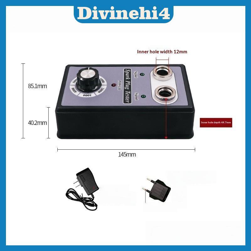 < divinehi4 > 1 Bộ Xe Máy Đánh Lửa Cuộn Dây Cheer Spark Detector Có Thể Điều Chỉnh Lỗ Kép Sparking P
