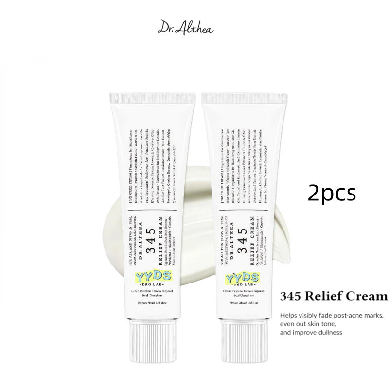Sữa rào chắn Dr. Alisia  Dr.Althea 345 Relief Cream/Effective Care Post Acne Cream 50ml * 2