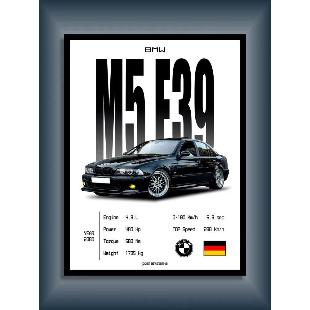 Poster ô tô vải 1 mảnh BMW M5 E39