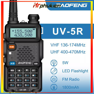 BỘ ĐÀM BAOFENG UV-5R MÀN HÌNH LED PIN TRÂU, BẮT XA TỐI ĐA 15KM TẦN SỐ KÉP VHF UHF, NGHE FM - MrPhuKien