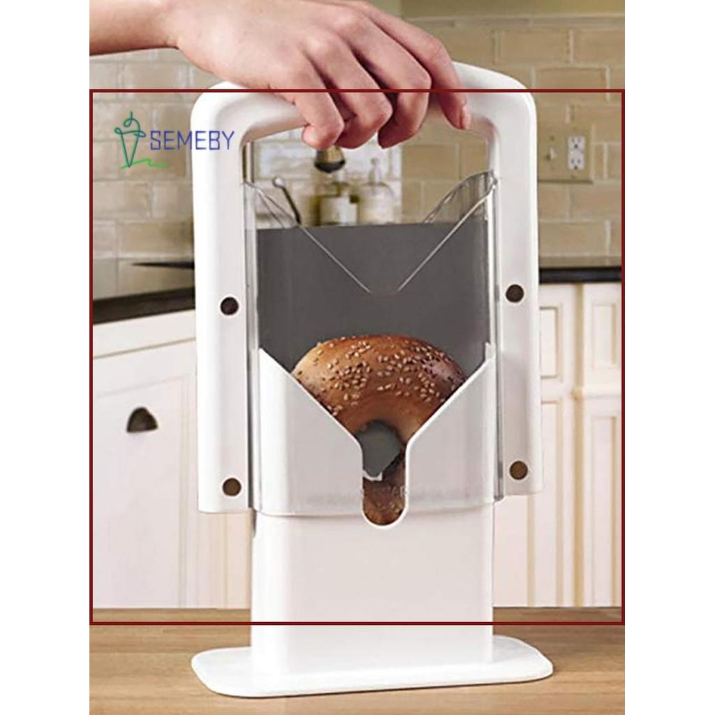 [SEMEBY] 2023 Máy thái lát đa năng Oril Bagel mới bằng thép không gỉ de Bread Cake Buns Máy cắt bánh