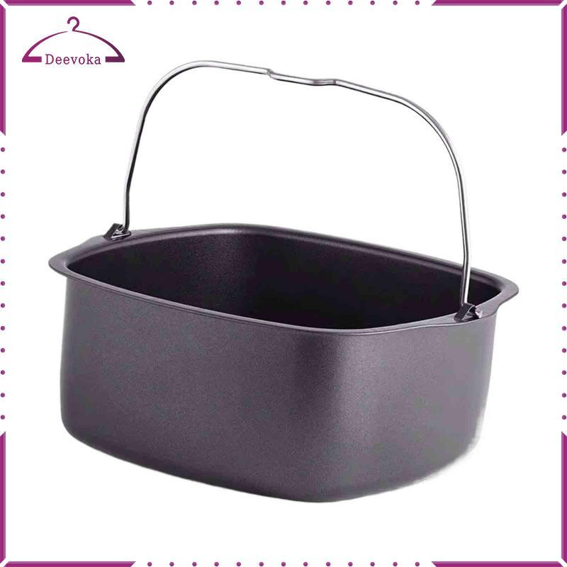 Thép Carbon Nồi Chiên Không Khí Chảo Nướng Bánh Thùng Máy Nướng Chảo Chảo Pizza Chảo Chiên Không Khí Phụ Kiện Cho Bánh Khoai Tây Chiên Bánh Mì