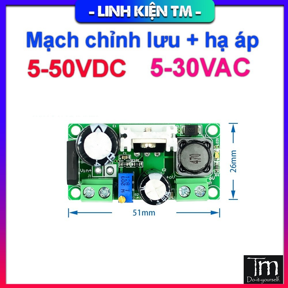 332 Mạch Hạ Áp AC-DC LM2596HV 5V-50V