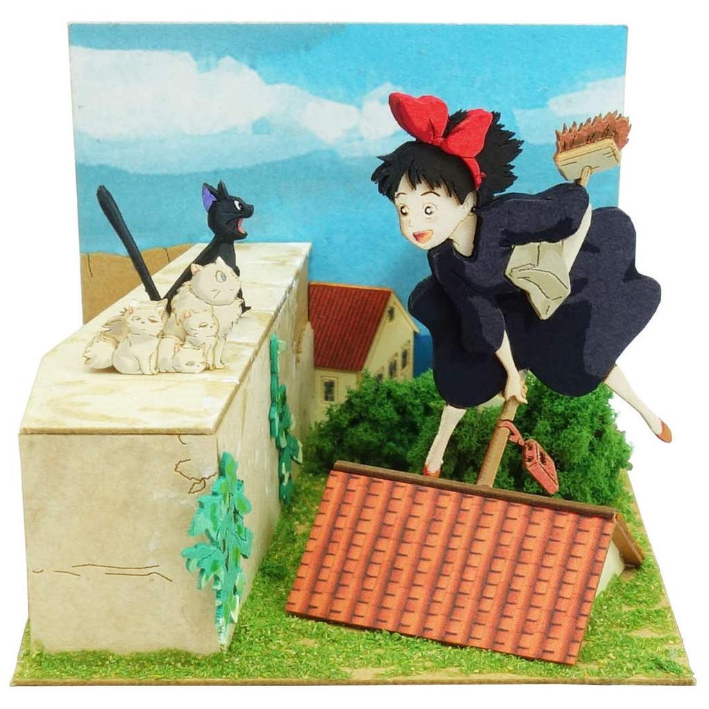 Sankei Studio Ghibli mini Dịch vụ giao hàng của Kiki Thủ công giấy gia đình Kiki và Jiji MP07-125