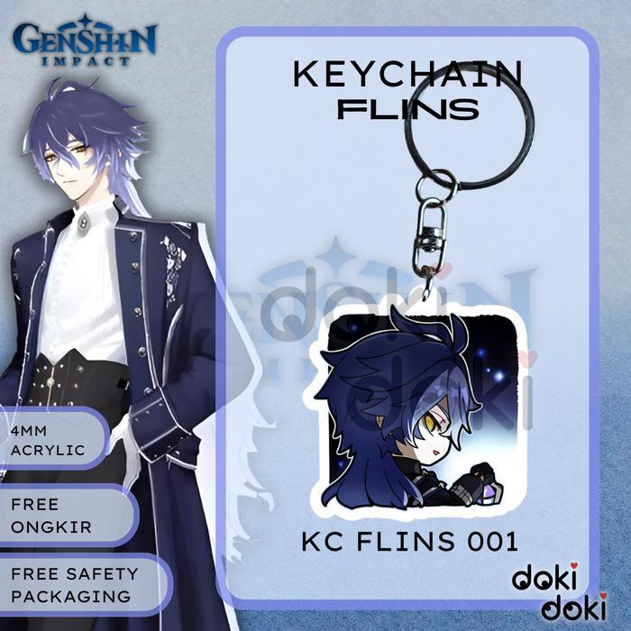 GANTUNGAN KUNCI KEYCHAIN FLINS GENSHIN IMPACT - KC FLINS 001
