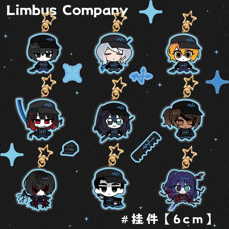 Móc khóa Limbus Company Warp Corporation W Corp Mica Acrylic in hình nhân vật Don Quixote Meursault 