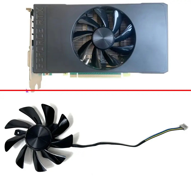 MỚI 85MM 4PIN T129215BU T129215SU 0.5A GTX1660 RTX2060 SUPER ITX GPU Quạt làm mát cho DELL RTX 2060S