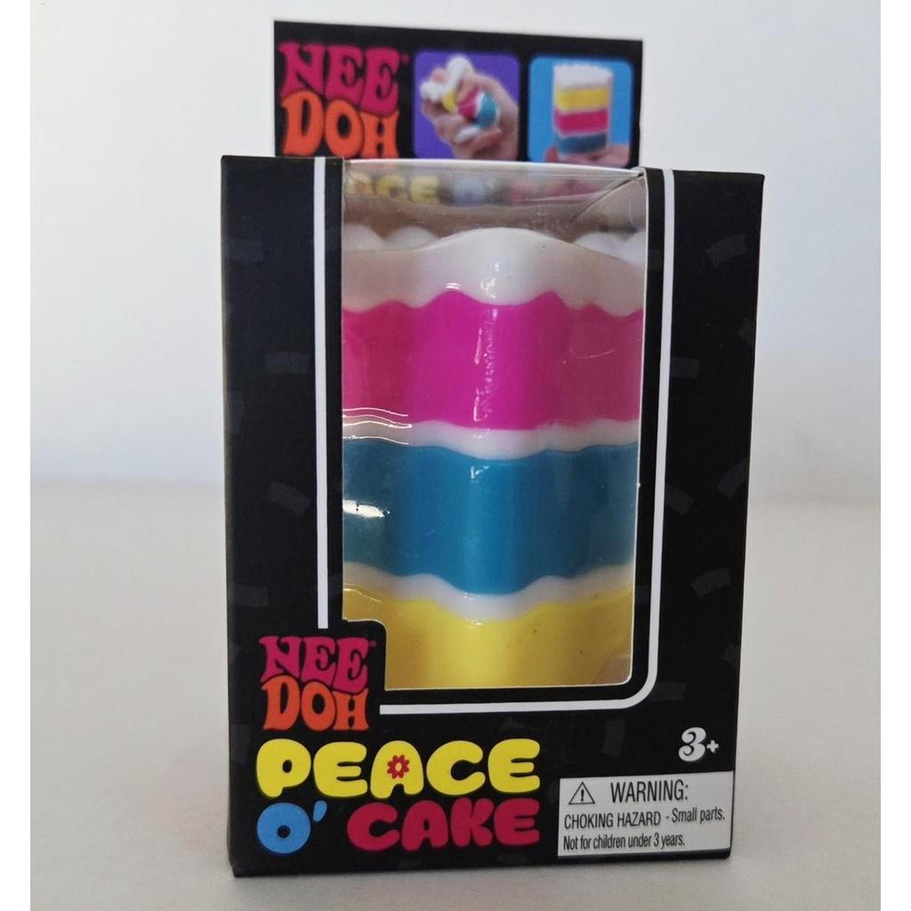 2026 Nee Doh Peace O 'Cake Squishy Fidget Toy Rainbow Cake Pinching Giảm Căng Thẳng Bóp Đồ Chơi sarh