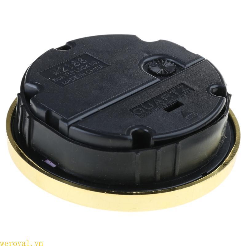 WER 65mm Đồng hồ chèn với số La Mã Thạch anh Chuyển động Viền vàng Số La Mã