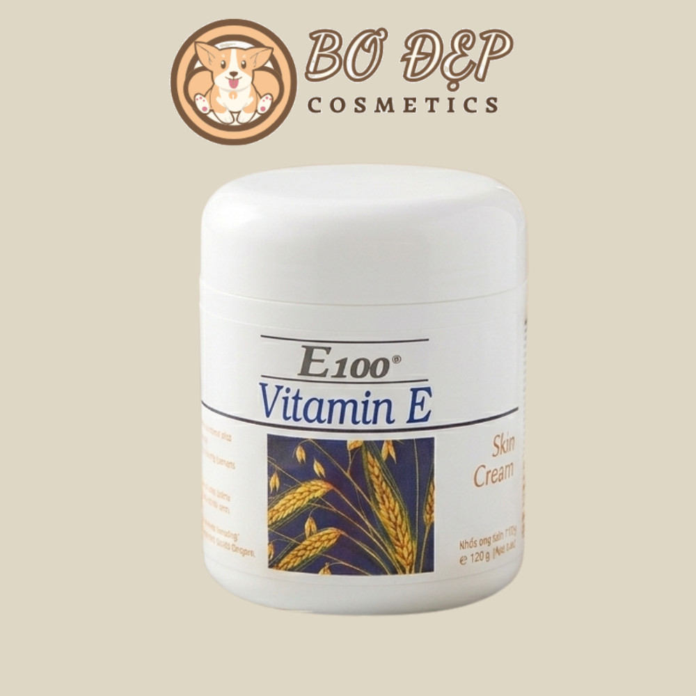 Kem Dưỡng Thể Bông Lúa E100 Vitamin E Cấp Ẩm Chuyên Sâu, Dưỡng Da Mềm Mịn Suốt 24h Skin Cream