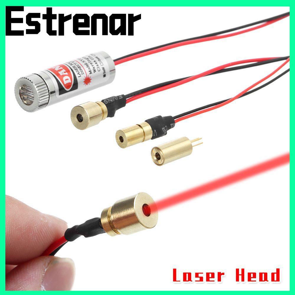 ESTRENAR Point / Line Laser 650nm 5mW Laser có thể điều chỉnh Đầu mô-đun công nghiệp Laser