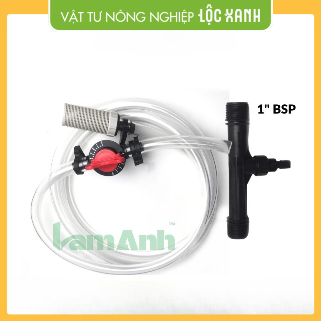 Bộ châm phân Venturi 34, bộ hút phân, châm phân tự động phi 34, thiết bị châm phân venturi 34mm dùng