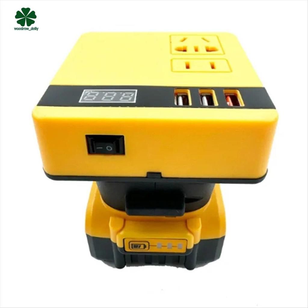 Bộ biến tần nguồn đa chức năng DC 18V sang 220V Bộ chuyển đổi nguồn điện Biến tần cho pin 18V 20V