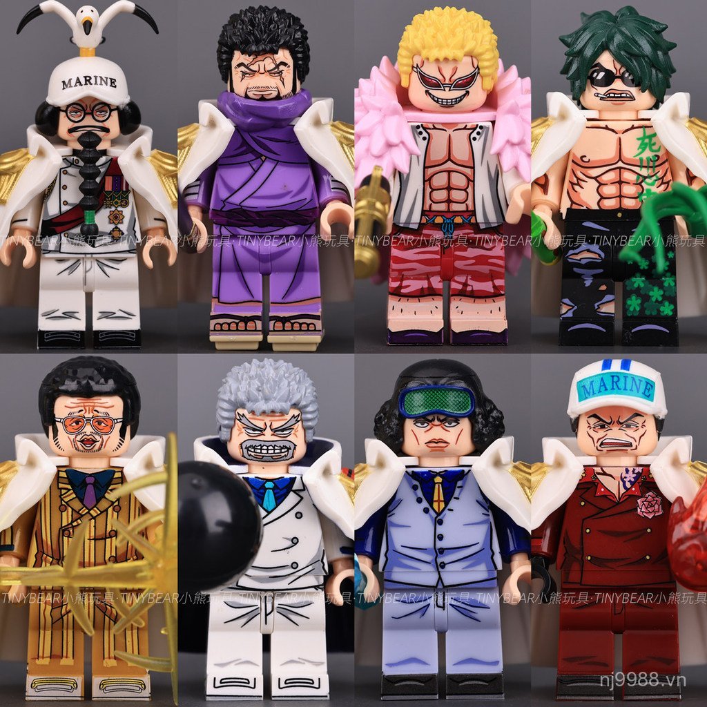 Bán chạy Khối xây dựng nội địa bên thứ ba WM6187 One Piece Karp Mingge Akainu Akainu Akainu Khỉ vàng