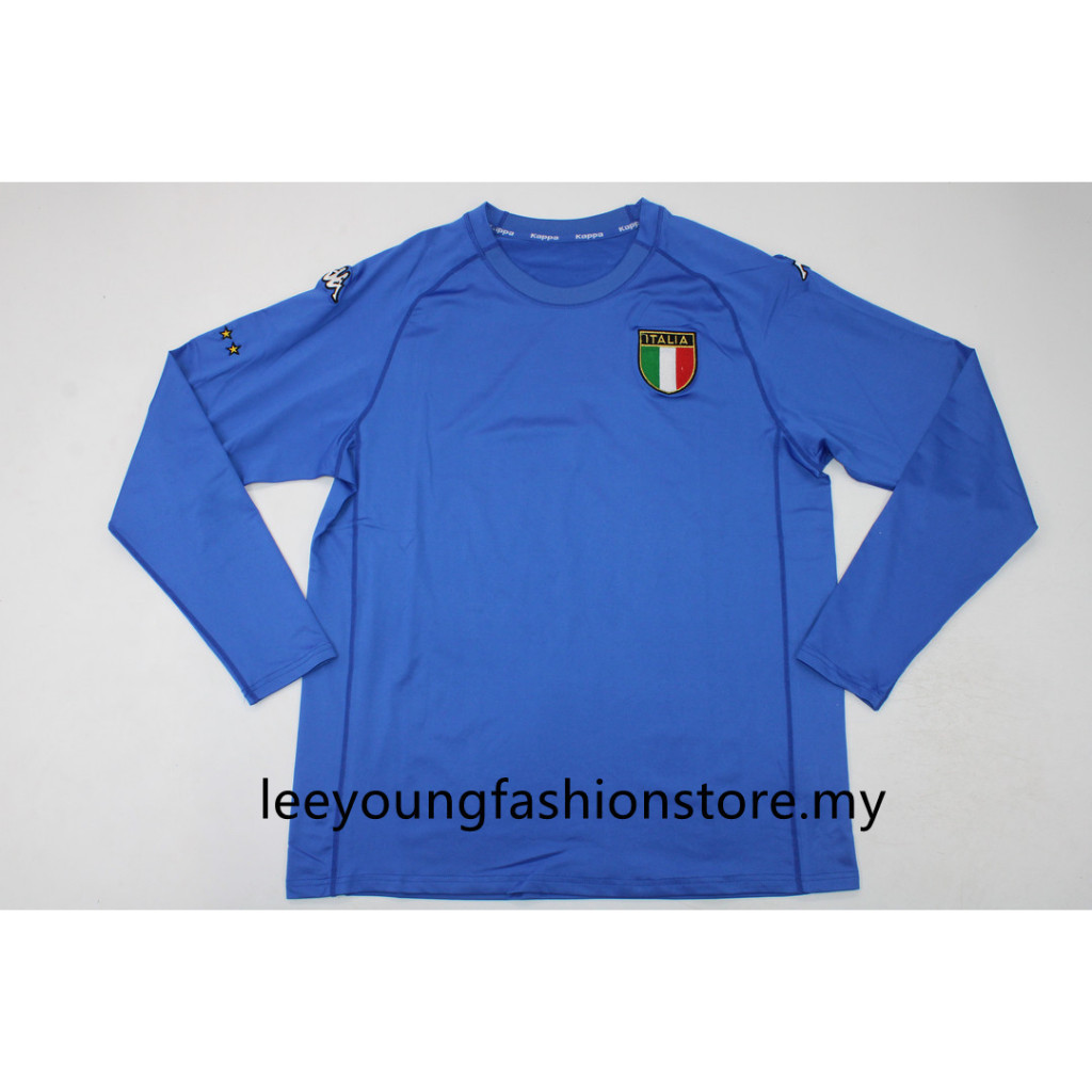 Áo bóng đá cổ điển dài tay Italia 2000 - Totti, Maldini, Del Piero