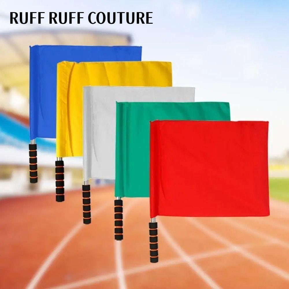 RUFF RUFF COUTURE Flags - Sponge Grip, Waterproof Referee Flags for Football - High-Quality Multi-Co
