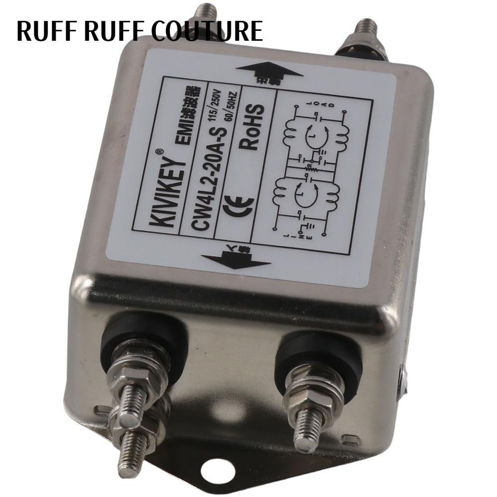 Máy nén tiếng ồn RUFF RUFF COUTURE, Bộ lọc EMI công suất một pha Termianl, JREle AC 115 / 250V 20A C