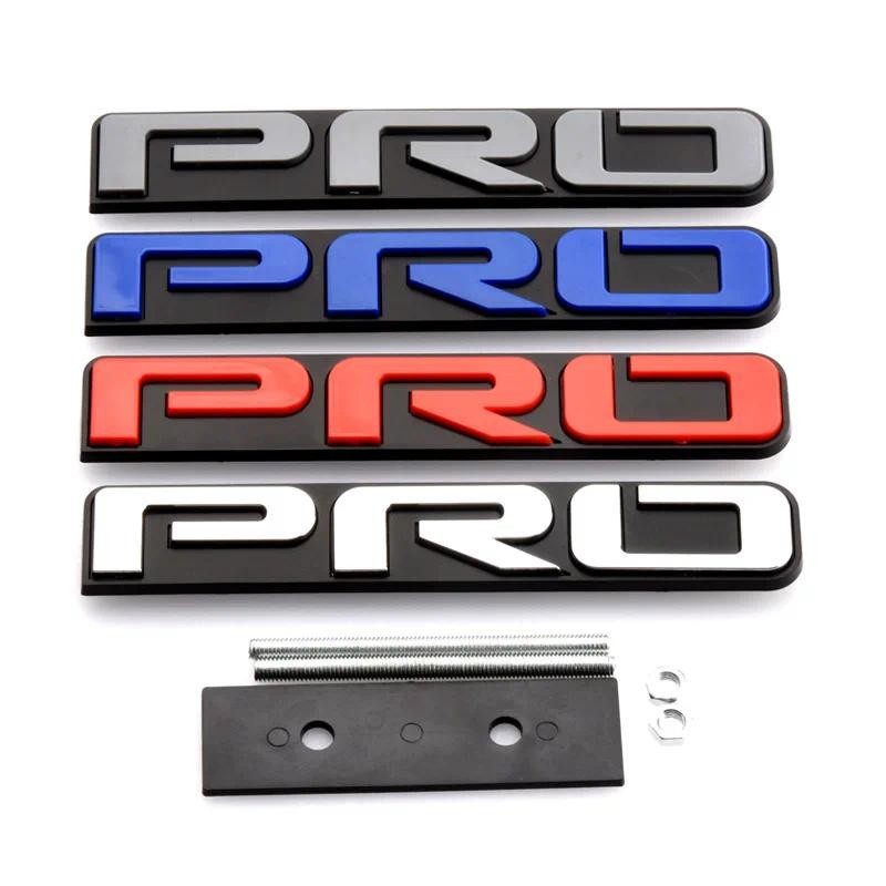 3D Kim Loại PRO Logo Lưới Tản Nhiệt Trước Huy Hiệu Biểu Tượng Miếng Dán Cho Xe Toyota 4Runner TRD Ta