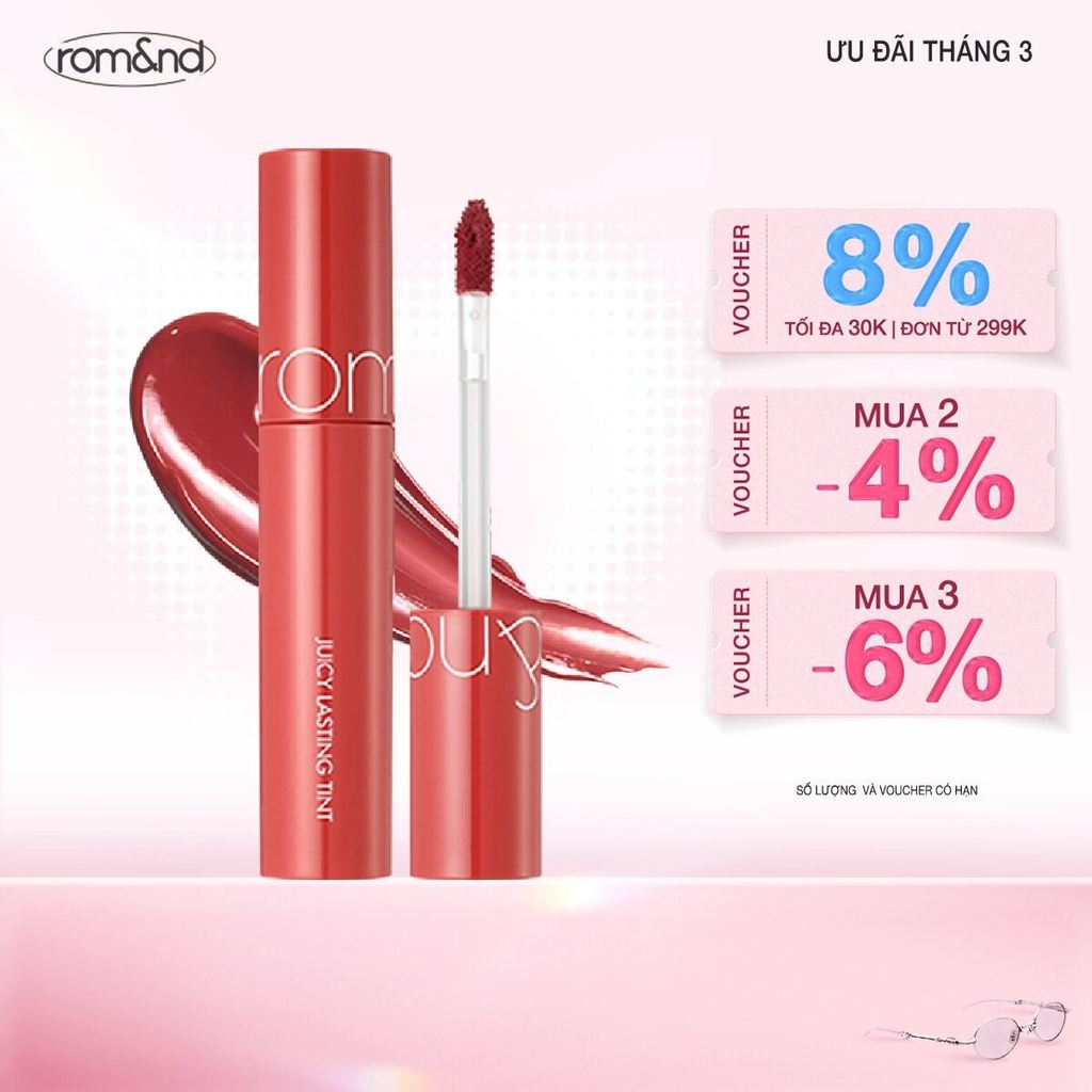 [Rom&nd] [Màu 1-9] Son Tint lì ngọt ngào Hàn Quốc Romand Juicy Lasting Tint 5.5g