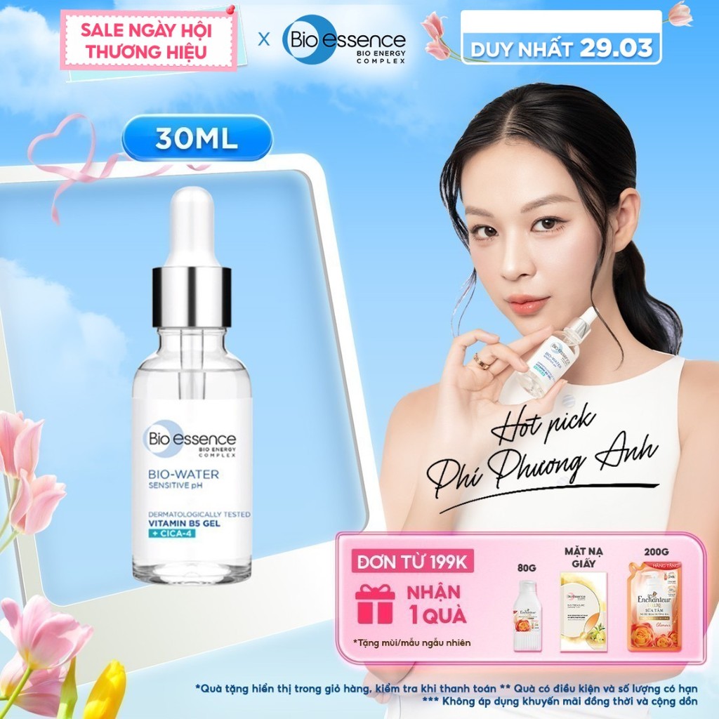 Tinh chất serum dưỡng ẩm, phục hồi chuyên sâu cho da Bio-essence Bio gel Vitamin B5 Cica-4 30ml