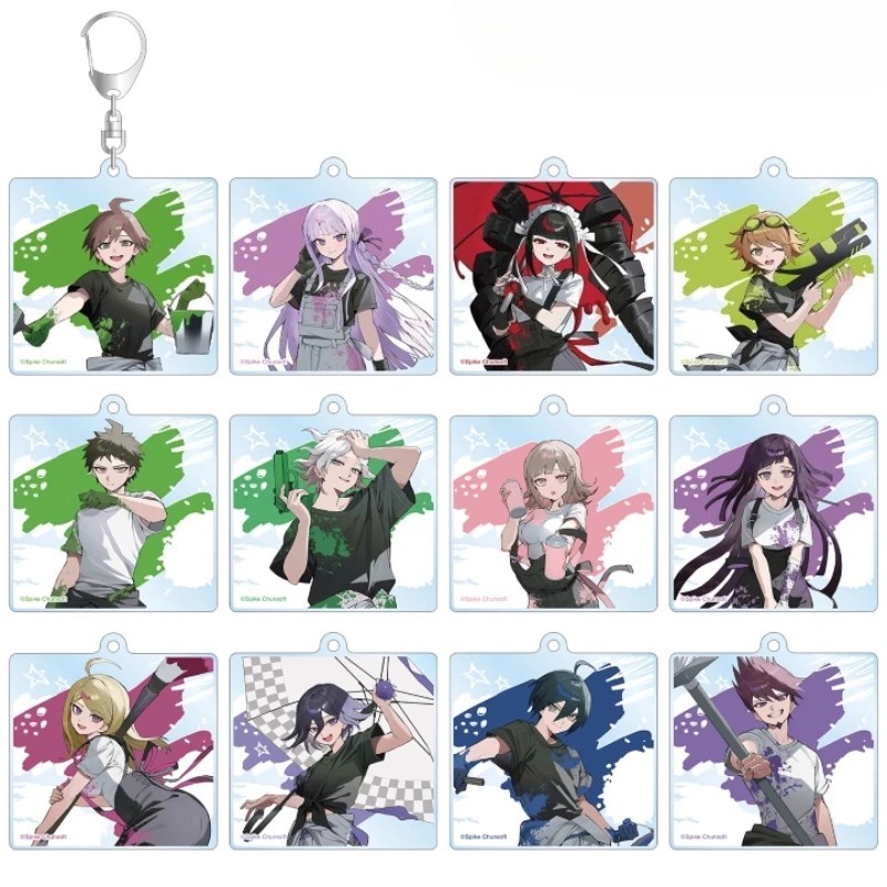 Móc khóa Danganronpa Acrylic nhân vật Naegi Makoto Chiaki Nanami Kokichi Ouma Kaede Akamatsu Shuichi