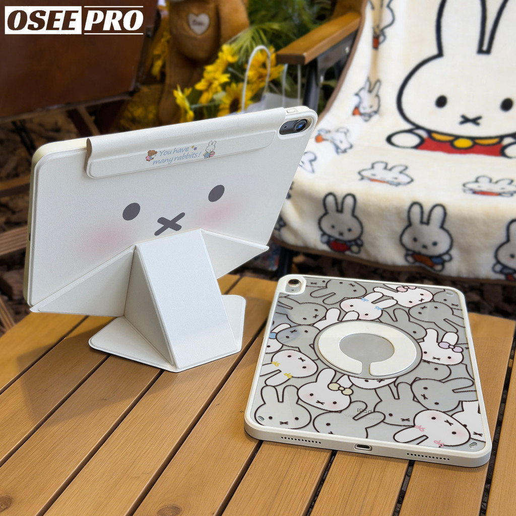 Ốp lưng iPad Osee Pro Ba trong một 720° Ốp lưng iPad có thể tháo rời từ tính xoay cho iPad Air M2 / 
