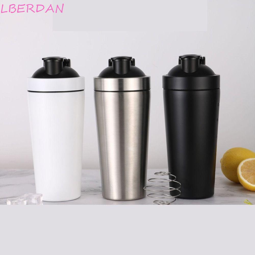 Ly Lắc Whey LBERDAN, Bình Bột Protein 500ml / 750ml Inox 304, Thời Trang Dung Tích Lớn Di Động Chống
