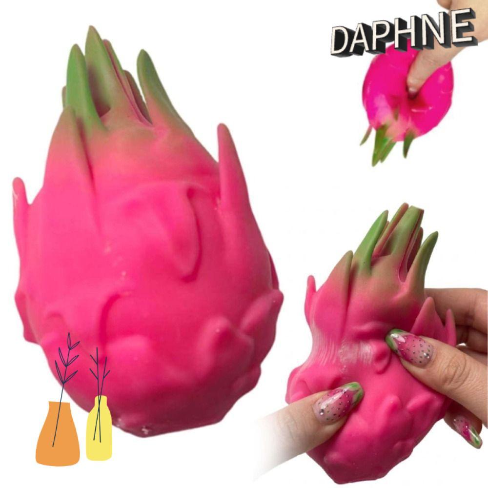 DAPHS Dragon Fruit Squishy Pinch Le, Đồ chơi Squishy trái cây rồng tăng chậm mềm mại, Quà tặng Thư g