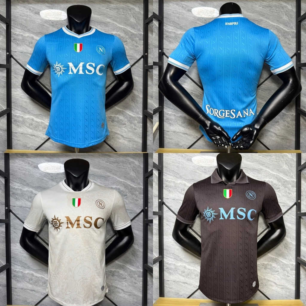 S-XXL Player Edition 25 26 Napoli Jersey Sân khách Áo bóng đá thứ ba