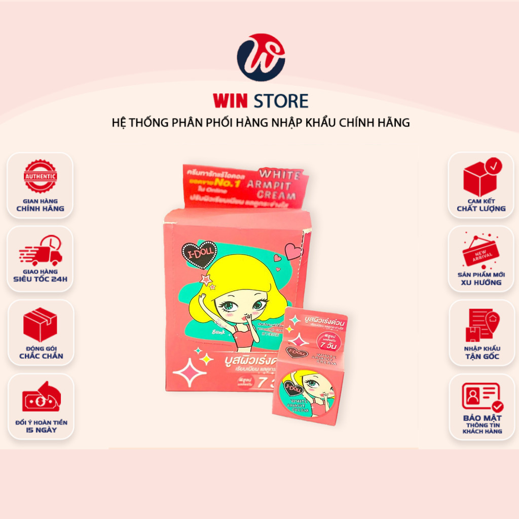 [CHÍNH HÃNG] Kem dưỡng thâm nách IDOL WHITE ARMPIT CREAM