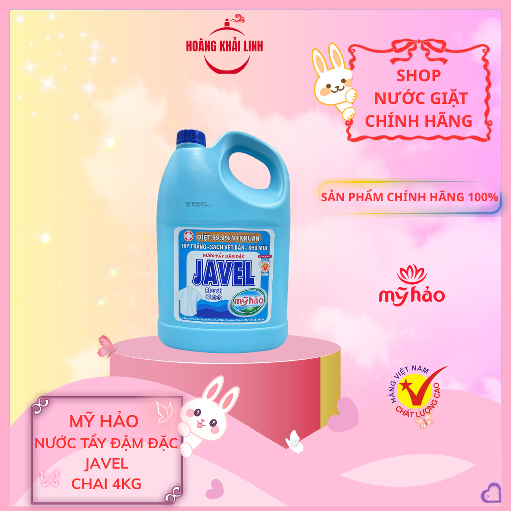 JAVEL Nước Tẩy Mỹ Hảo Xanh 4Kg