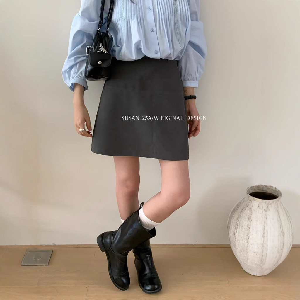 8.12 Váy Cao Cấp Nữ 2025 Thiết Kế Mùa Thu Sense Bodycon Váy Nửa Váy Cô Gái Nóng Aline Váy Ngắn DS225