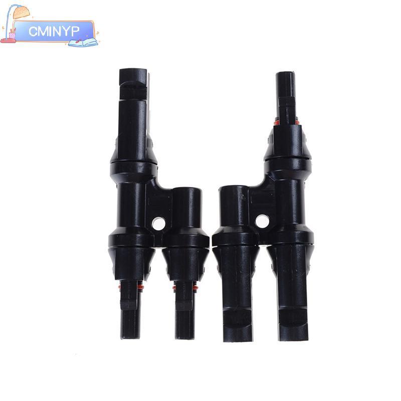 CMINYP 1 Cặp x Multi T Branch MC4 Connector cho bảng điều khiển năng lượng mặt trời kết nối song son