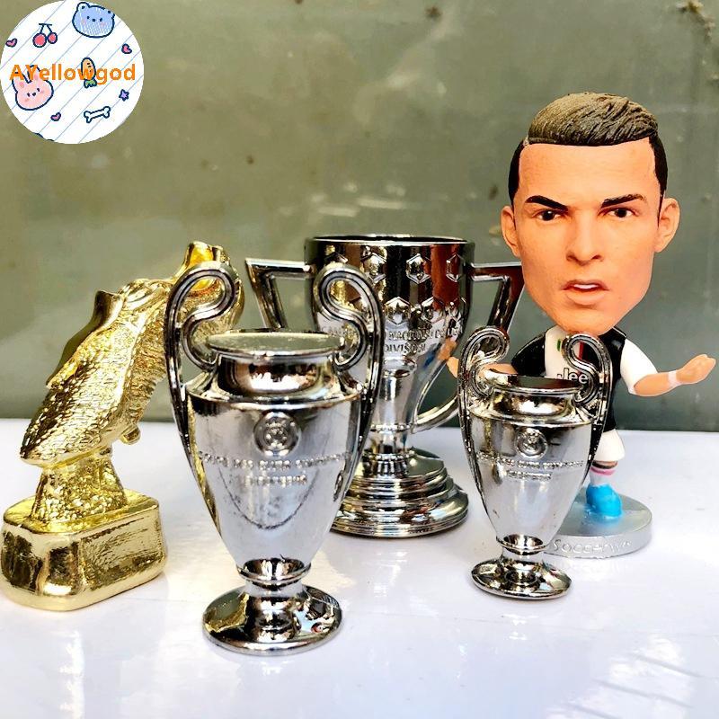 AYellowgod Uefa Champions League Cúp Bóng Đá Đồ Trang Trí Uefa Europa League Trận Đấu Giải Mini Cúp 
