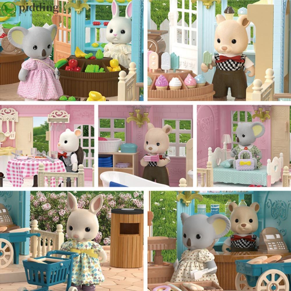 PIDDING Búp Bê Nhồi Bông, Koala 8cm Sang Trọng Koala Búp Bê, Quà Tặng Gấu Hoạt Hình Mèo Mặc Quần Áo 