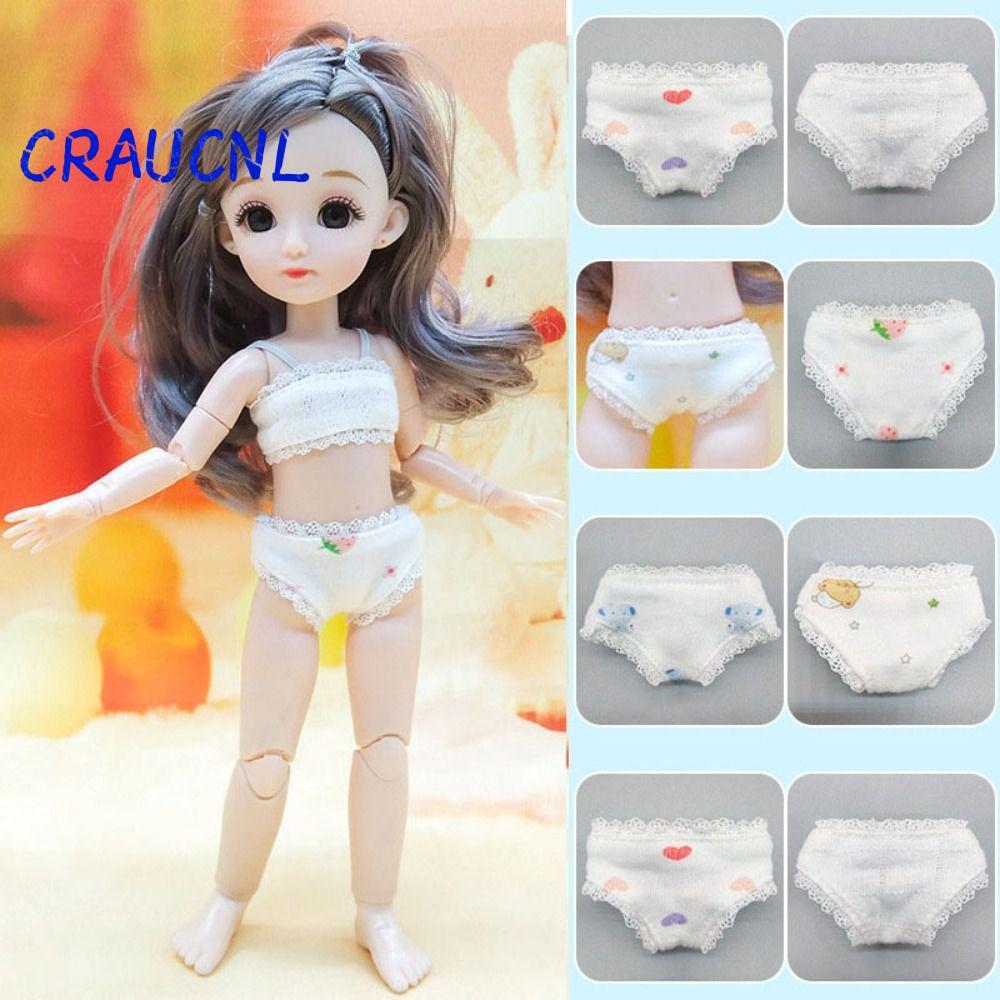 Đồ lót búp bê LUOL 30cm, Đồ lót Cotton ren co giãn dễ thương, 3 kiểu trang trí nhà búp bê DIY 1 / 6 