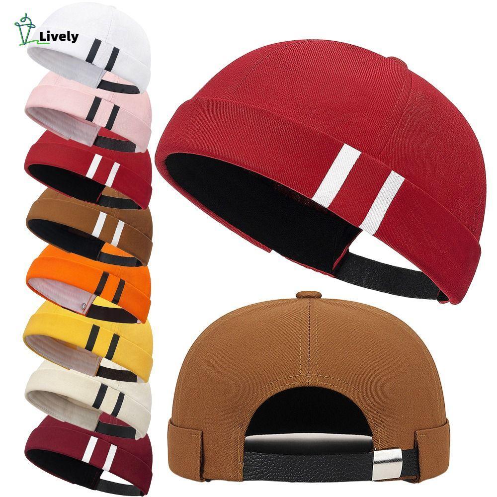 Lively Docker Cap - Mũ Docker Cap thiết kế không vành, điều chỉnh được từ chất liệu cotton đơn sắc u