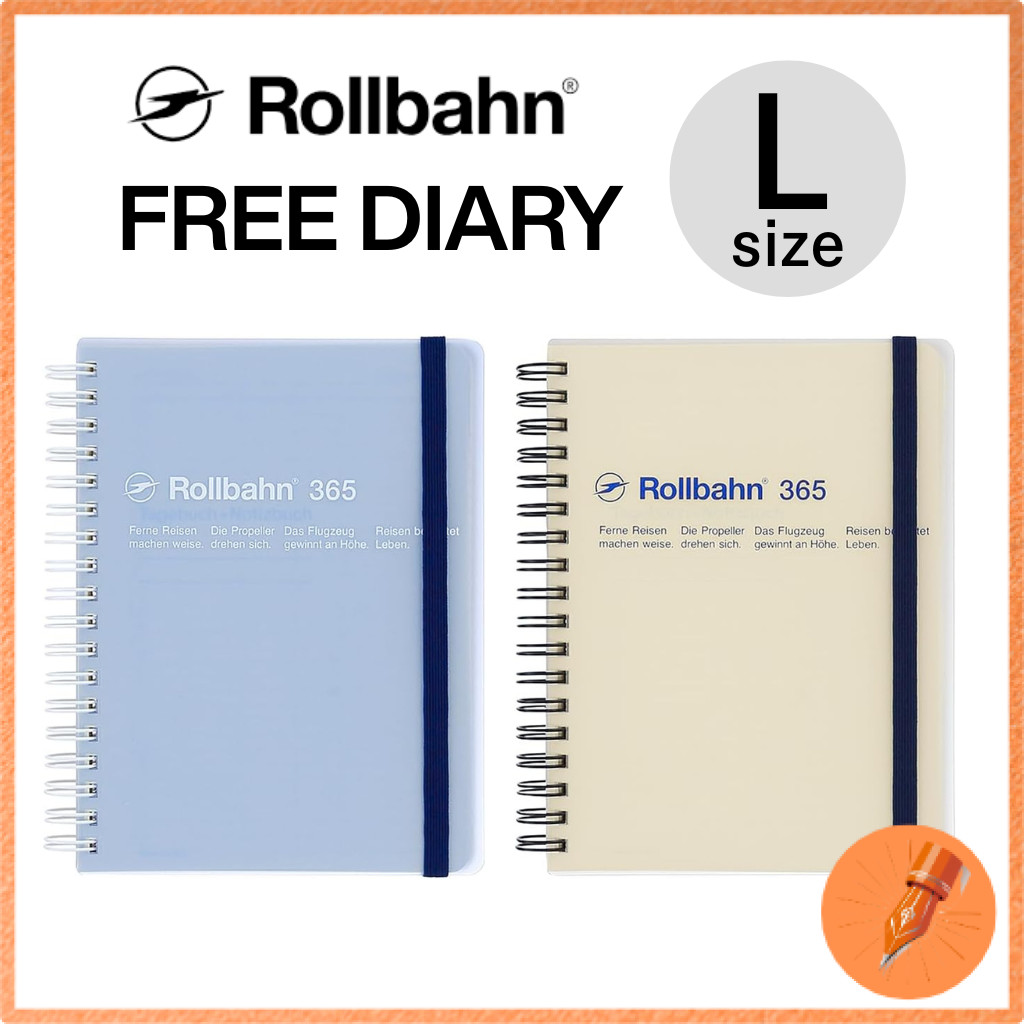 Delfonics Rollbahn Clear Free Diary Large Notebook