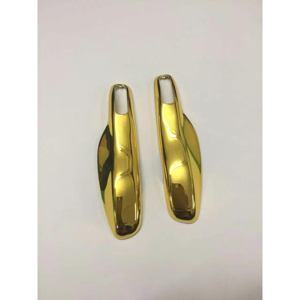 Vỏ bảo vệ chìa khóa từ xa bằng nhựa cứng Chrome màu vàng cho Porsche Cayman Cayman Carrera 911 / 997