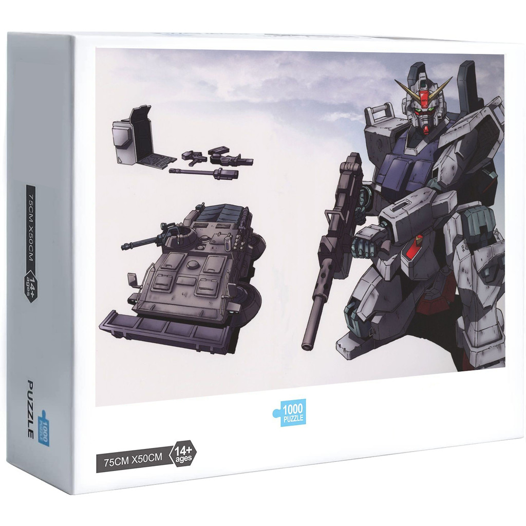 Mới Mobile Suit Gundam 08th MS Team 300 500 1000 Miếng Ghép Hình Trang Trí Nhà Cửa Trò Chơi Quà Tặng