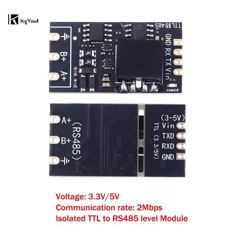 KgYewl 1 / 2 Chiếc Cách Ly TTL Sang RS485 Cấp Ban Mô Đun Nối Tiếp Tự Động Ngược Tốc Độ Cao 2Mbps Nửa